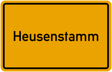 Ortseingangsschild Heusenstamm